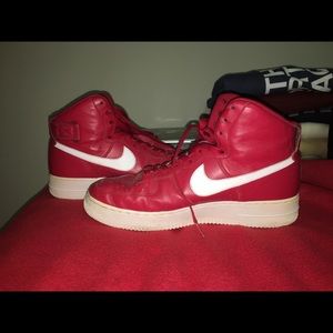 Red/White Air Force 1 High NikeID
